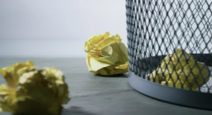 Paper boat on water